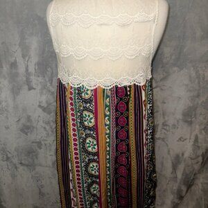 JODIFL Multi-Colored Floral‎ Print lined Large EUC